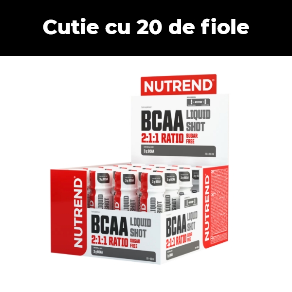 Nutrend BCAA Liquid Shot 2:1:1, 3000 mg, 60 ml | Aminoacizi lichizi
