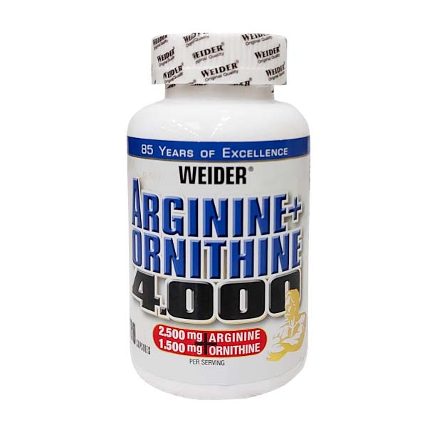 Weider Arginine + Ornithine 4000, 180 Caps | Arginina + Ornitina