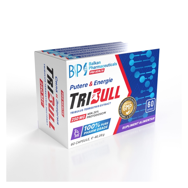 Balkan Pharmaceuticals TriBull 60 Caps | Extract de Tribulus terrestris