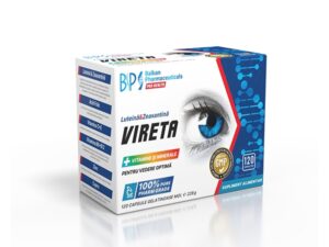 Balkan Pharmaceuticals Vireta 120 Caps | Luteina, zeaxantina + vitamine & minerale pentru vedere optima