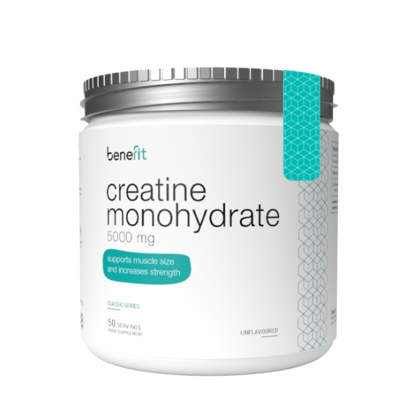 Benefit Creatine Monohydrate 5000 mg Unflavoured 250 g | Creatina monohidrata (Classic Series)