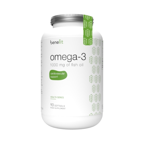 Benefit Omega-3 1000 mg, 90 Softgels | Ulei de peste (Health Series)