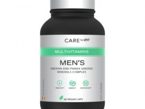 Care by QNT Men's 60 Veg Caps | Complex de minerale cu ginseng siberian & panax pentru barbati