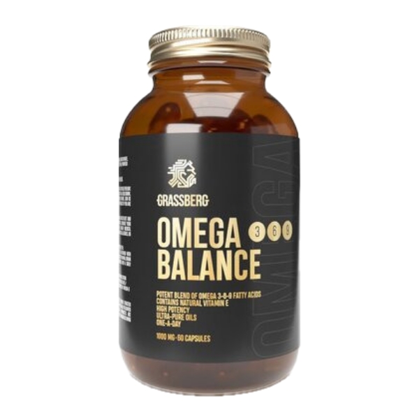 Grassberg Omega Balance 3 6 9 1000 mg, 60 Caps | Ulei de peste