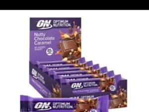 ON Nutty Chocolate Caramel Protein Bar 70 g | Baton proteic crocant cu arahide & stafide