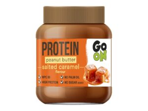 Unt de arahide proteic cu caramel sarat GO ON 350 g