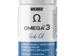 Weider Omega 3 1000 mg + Fish Oil 90 Softgels | Ulei de peste