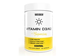 Weider Vitamin D3 / K2 + Magnesium 120 Caps | Vitaminele D3 si K2 + Magneziu